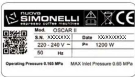 NUOVA SIMONELLI Oscar II - MACHINE ID - 1
