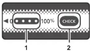 PANASONIC HCX2E - Vérification du niveau de charge résiduelle de la batterie à l'aide de la batterie - 1