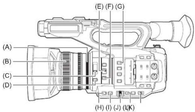 PANASONIC HCX2E - Paramètres réglables lors de la prise de vue - 1
