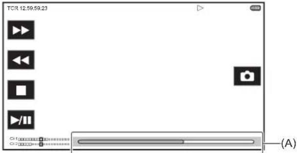 PANASONIC HCX2E - Lecture depuis les commandes tactiles et les icônes de commande - 1