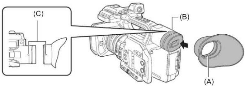 PANASONIC HCX2E - Mise en place de l'œilleton - 1