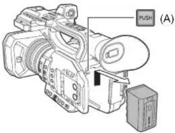 PANASONIC HCX2E - Retrait de la batterie - 1