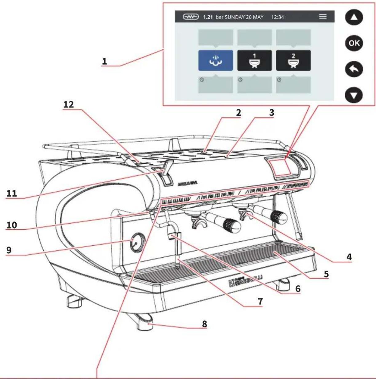 NUOVA SIMONELLI Aurelia Wave Semiautomatic - CONTROLLO CONTENUTI - 2