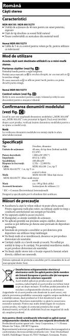 SONY MDRMA102TV - [Barcode] - 13