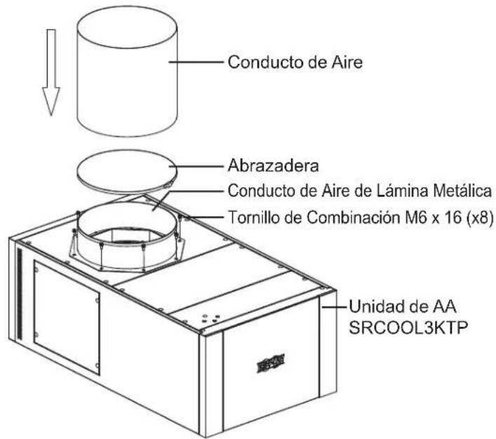 Tripp Lite SRCOOLTPDUCT - Para instalar el conjunto del conducto de aire: - 1