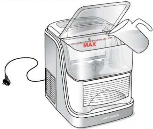 LAGRANGE Glaçons Transparence 489003 - STEP 3: FILLING OF THE TANK - 1