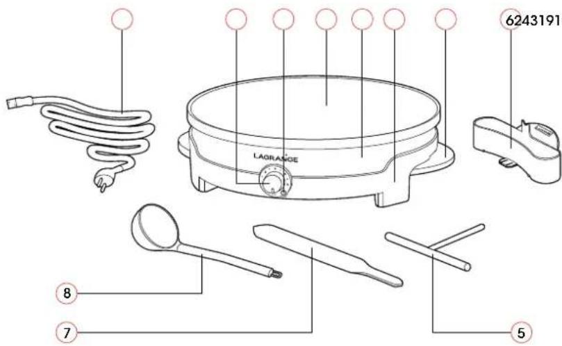 LAGRANGE Crêpière Tradi' 109011 - BLINI'S VAN BOEKWEIT - 2