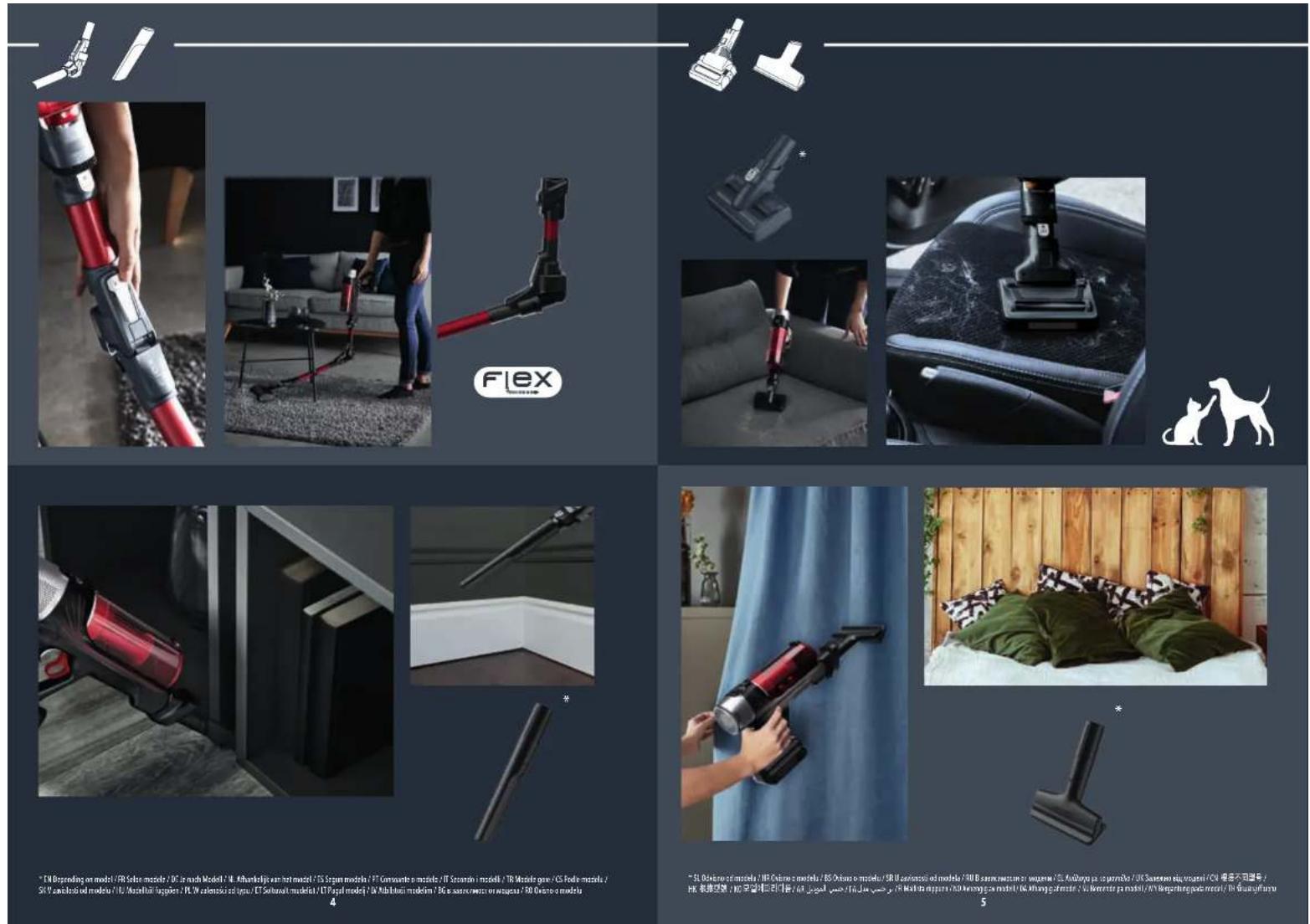 ROWENTA XForce Flex 9.60 RH2038 - THE "SAFETY AND USE INSTRUCTIONS" BOOKLET BEFORE FIRST USE - 3