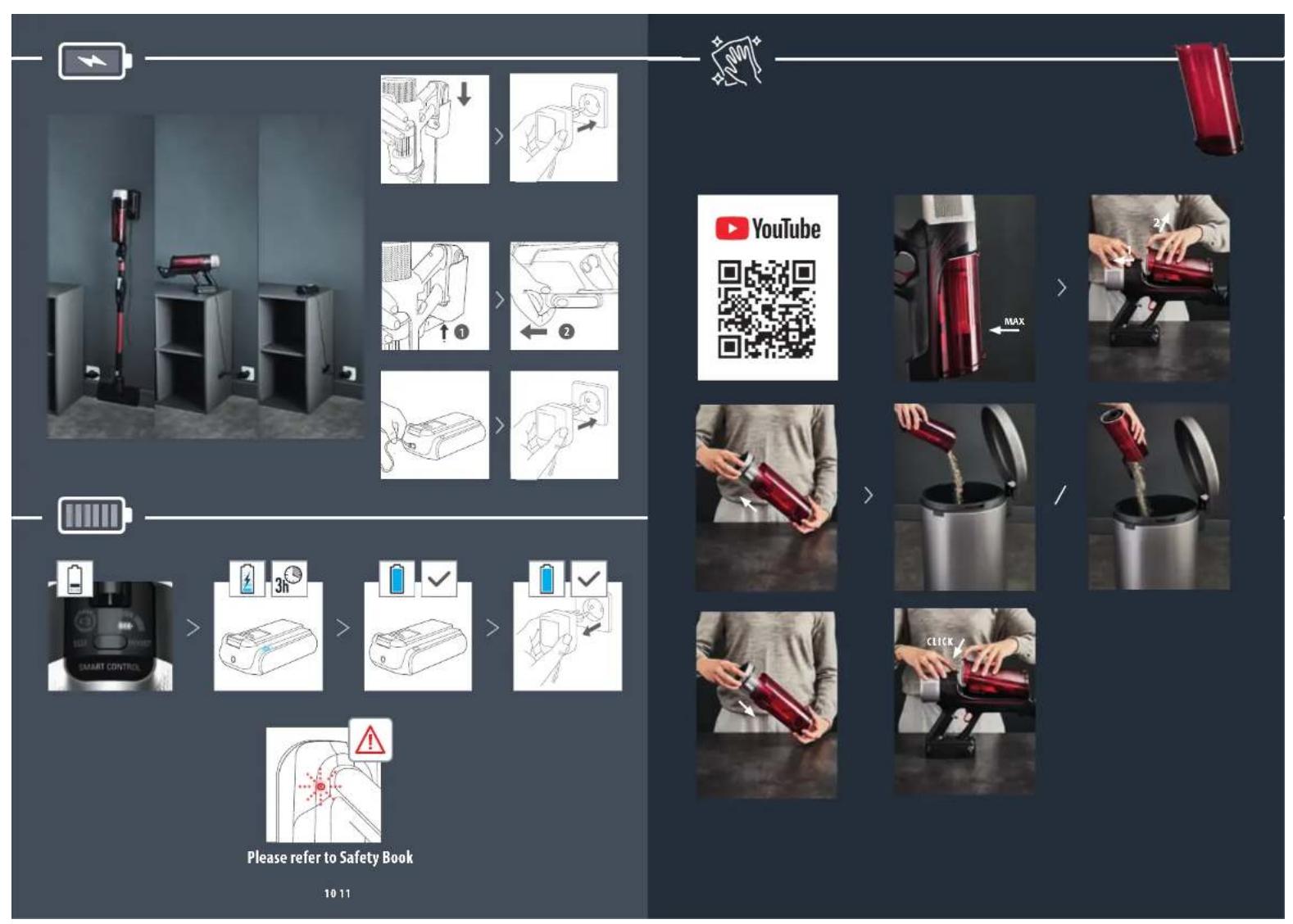 ROWENTA XForce Flex 9.60 RH2038 - EN: Adjust the power depending on the type of floors - 4