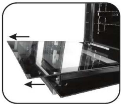 CANDY FCNE886X WIFI - REMOVAL AND CLEANING OF THE GLASS DOOR - 2