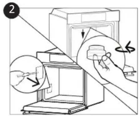 CANDY FIDC B605 L - Changing the Bulb (A seconda del modello del forno.) - 2