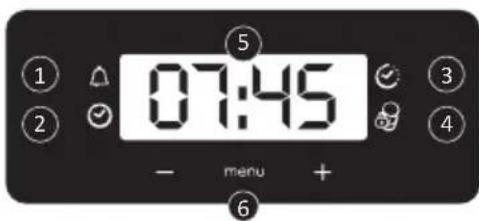 CANDY FIDC B605 L - Beschrijving van het display (afhankelijk van het model) - 8