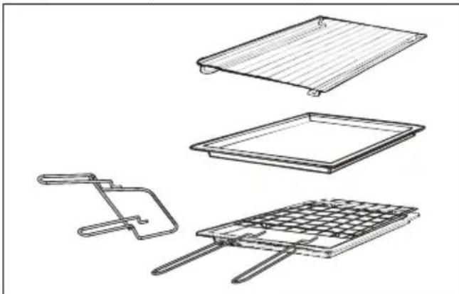 CANDY FIDC B605 L - Grillpande sæt (kun hvis til stede) - 1