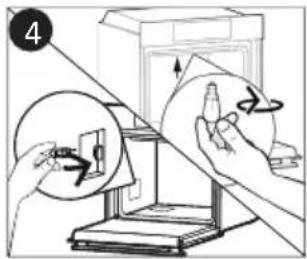 CANDY FIDC B605 L - Aλλαγή της λάμπας (εξαρτάται από το μοντέλο) - 4