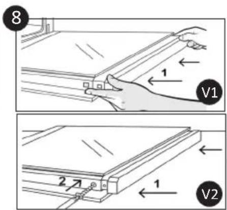 CANDY FIDC B605 L - Removal and Cleaning of the Glass Door (depends on model) - 8