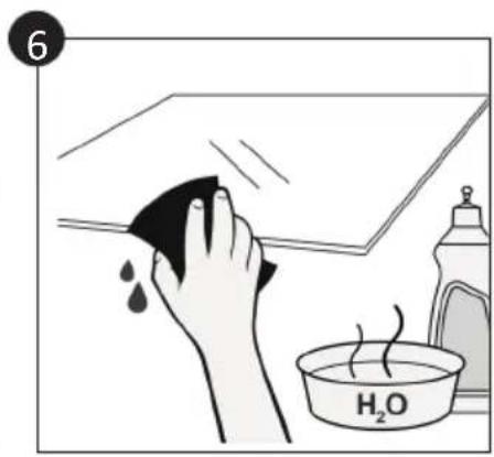 CANDY FIDC B605 L - Fjernelse og rengøring af glasdøren (afhængig af model) - 6