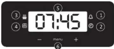 CANDY FIDC B605 L - Beschrijving van het display (afhankelijk van het model) - 11