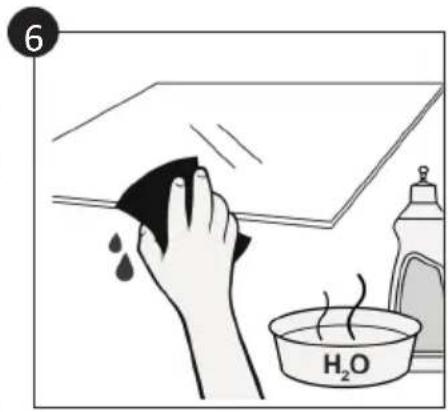 CANDY FIDC B605 L - Fjerning og rengjøring av glassdøren (Avhengig av ovnsmodellen.) - 6