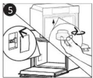 CANDY FIDC B605 L - Auswechseln der Glühbirne (je nach Modell) - 5