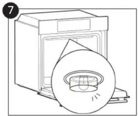 CANDY FIDC B605 L - Changing the Bulb (depends on model) - 7
