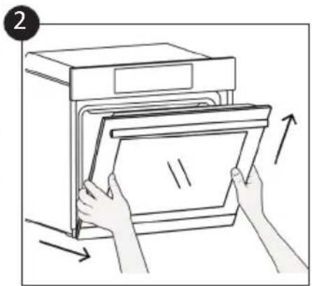 CANDY FIDC B605 L - Removal and Cleaning of the Glass Door (depends on model) - 2