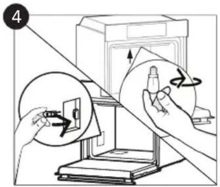 CANDY FIDC B605 L - Changing the Bulb (depends on model) - 4