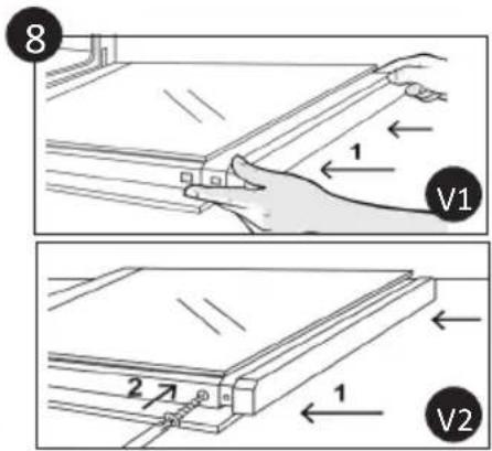 CANDY FIDC B605 L - OHJEET SIVUTELINEIDEN POISTAMISEKSI JA PUHDISTAMISEKSI - 8