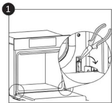 CANDY FIDC B605 L - Removal and Cleaning of the Glass Door (depends on model) - 1