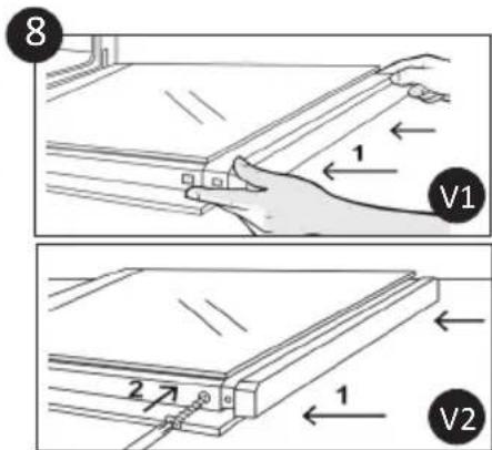 CANDY FIDC B605 L - EXTRACCION Y LIMpieZA DE LOS SOPORTES LATERALES - 8