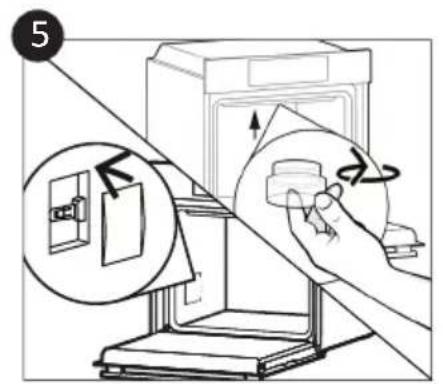 CANDY FIDC B605 L - Changing the Bulb (depends on model) - 5