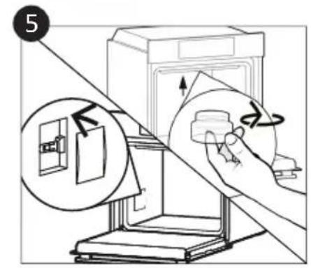 CANDY FIDC B605 L - Vymena zarovky (Zavisina modelu trouby.) - 5