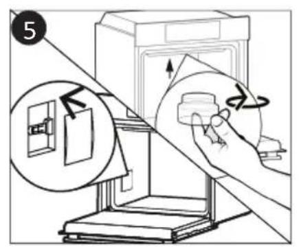 CANDY FIDC B605 L - Byte av glödlampa (Beroende på ugnsmodell.) - 5