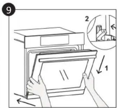 CANDY FIDC B605 L - Aφαρεοτε καικαθαρίσε τη γυαλινη πόρτα (εξαρτάται από το μοντέλο) - 9
