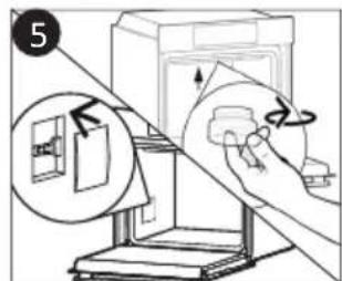 CANDY FIDC B605 L - Wymiana zarówki (Zaleź od modelu piekarnika.) - 5