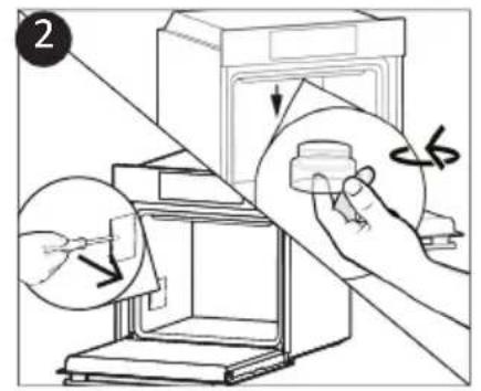 CANDY FIDC B605 L - Byte av glödlampa (Beroende på ugnsmodell.) - 2
