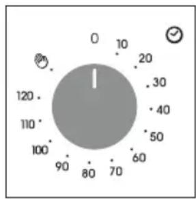 CANDY FIDC B605 L - Korzystanie z timera zakończenia gotowania - 2