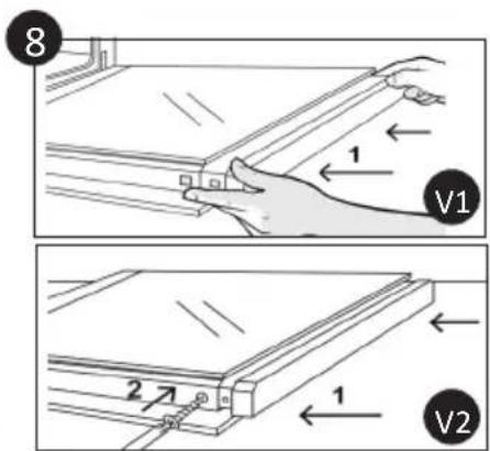 CANDY FIDC B605 L - BORTTAGNING OCH RENGÖRING AV SIDORÄCKEN - 8