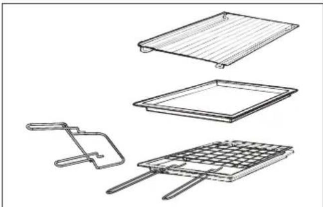 CANDY FIDC B605 L - Grill pan set (tik jei yra) - 1