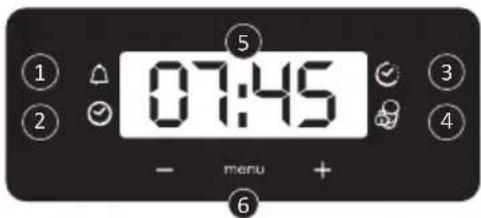 CANDY FIDC B605 L - Display description (depends on model) - 8