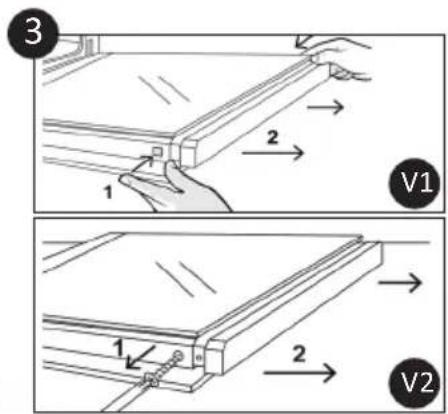 CANDY FIDC B605 L - Démontage et nettoyage des supports lateraux - 3