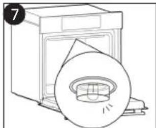 CANDY FIDC B605 L - Wymiana zarówki (Zaleź od modelu piekarnika.) - 7
