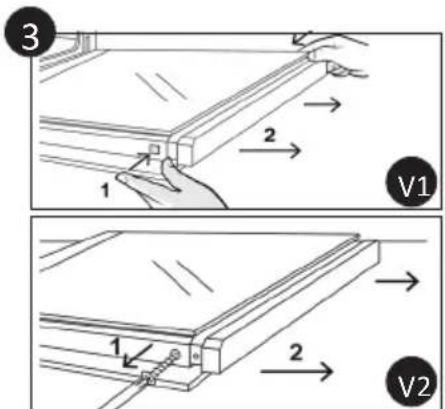 CANDY FIDC B605 L - BORTTAGNING OCH RENGÖRING AV SIDORÄCKEN - 3