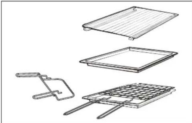 CANDY FIDC B605 L - Σετ ταψιούν κριλ (μόνο εάν υπάρχει) - 1