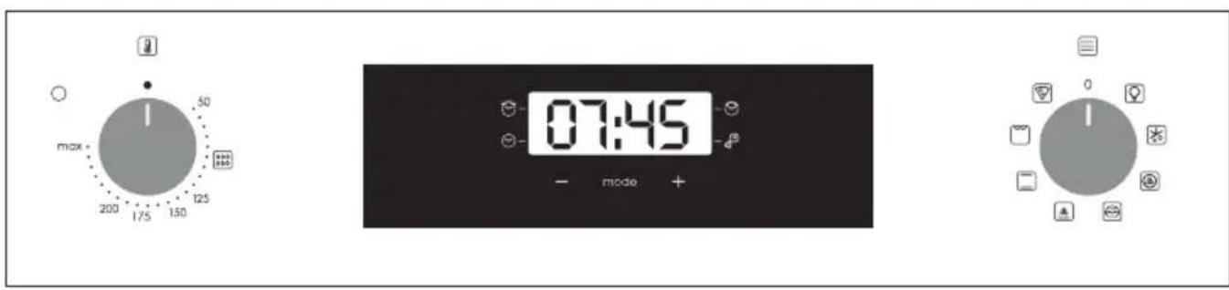 CANDY FIDC X825 L - Beschrijving van het display - 1