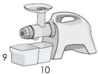 OMEGA MM1500 - YOUR JUICER INCLUDES 2 ADJUSTABLE END CAPS - 4