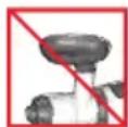OMEGA 8005 - DO NOT MOISTEN THE BASE OR SPLASH WATER ON THE BASE. - 5
