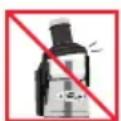 OMEGA OMG500 - NE JAMAIS démonter le BOL pendant le fonctionnement ni introduire des DOIGTS ou des OBJETS étrangers, TELS que des fourchettes, cuillères, ETC. dans le TUBE d'alimentation ou la SORTIE du JUS. - 2