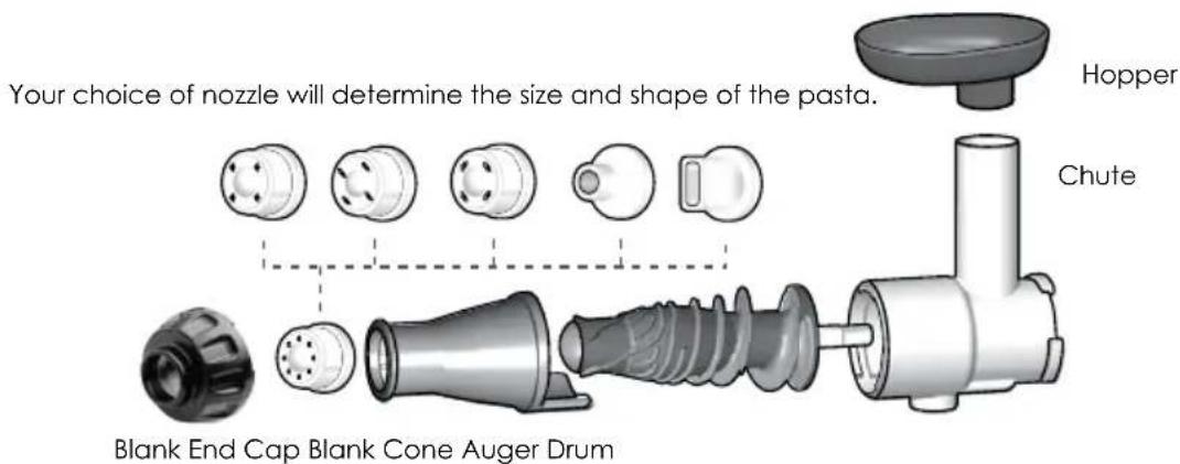OMEGA J8006HDC - Round, Flat or Breadsticks Nozzle - 1