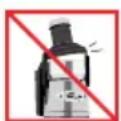 OMEGA BMJ330 - NE JAMAIS démonter le BOL pendant le fonctionnement ni introduire des DOIGTS ou des OBJETS étrangers, TELS que des fourchettes, cuillères, ETC. dans le TUBE d'alimentation ou la SORTIE du JUS. - 2