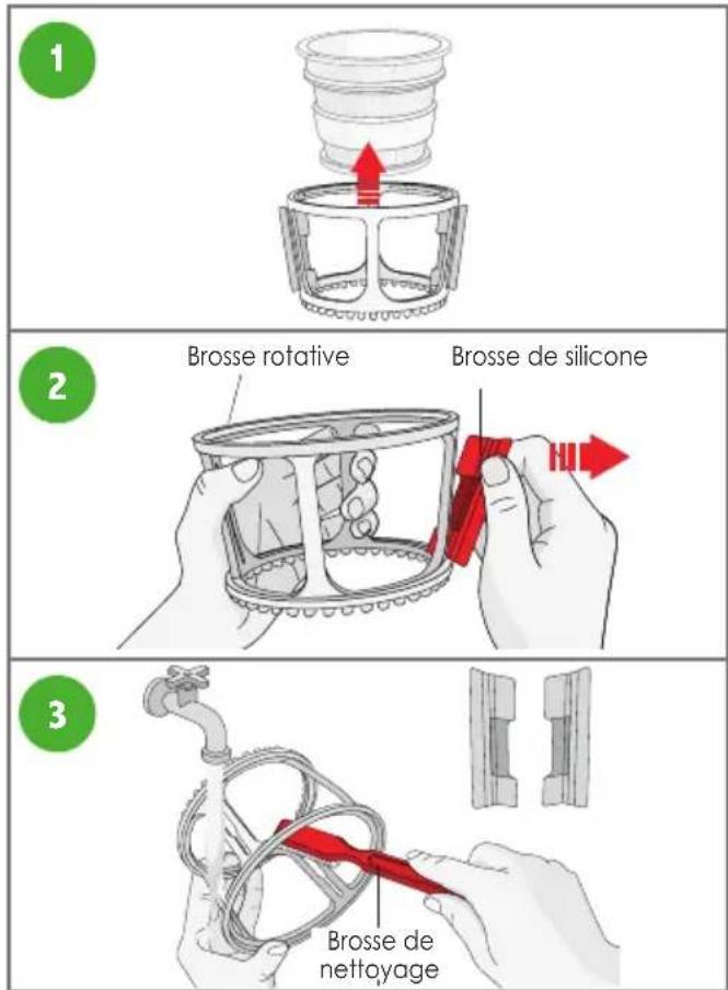 OMEGA VRT350 - Démontage et LAVAGE de la BROSSE rotative - 1